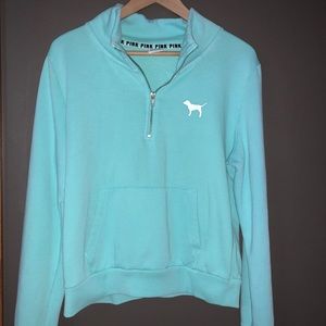 Turquoise Pink Half-Zip